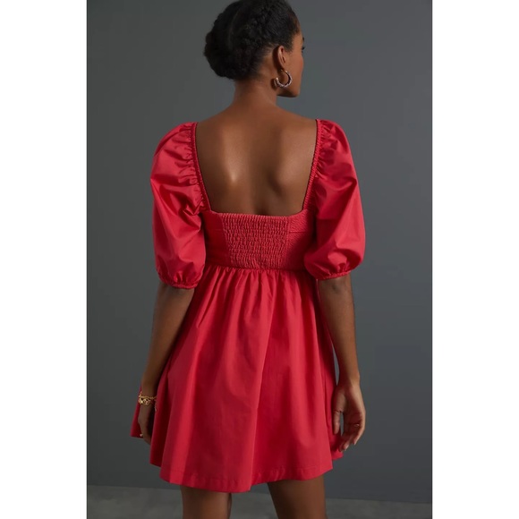 Maeve Puff-Sleeved Sweetheart Mini Dress - Picture 2 of 3